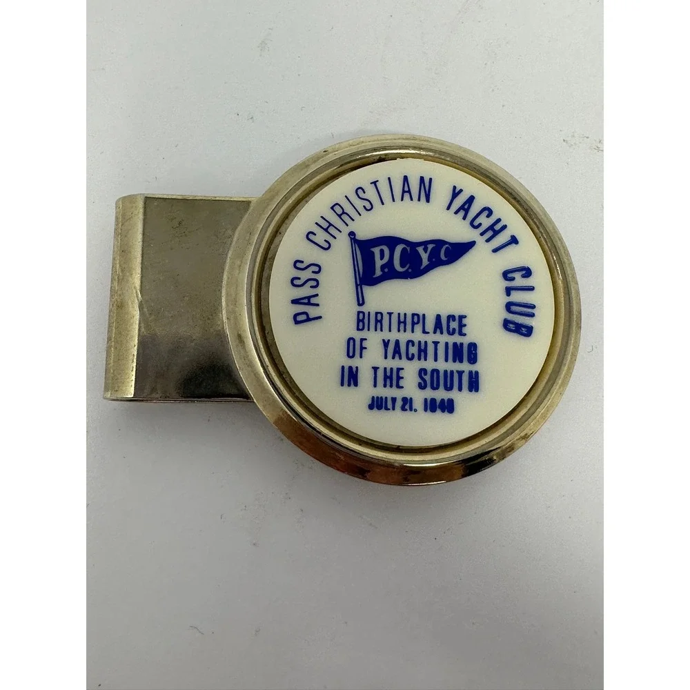 Vintage Pass Christian Yacht Club Money Clip Birthplace of Yachting in the South